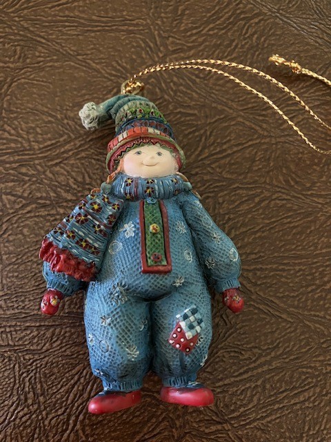 Vtg. LANG & WISE Collectible “A Warm Friend” Ornament Signed SBB