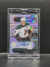2022-23 SP Game Used Hockey - Clayton Keller #53 Auto Purple Refractor #d/5 SSP