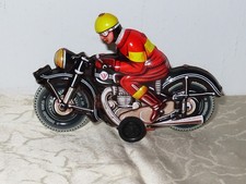 Blechspielzeug Motorrad mit Fahrer Made in Western Germany!Tippco Nachbau!