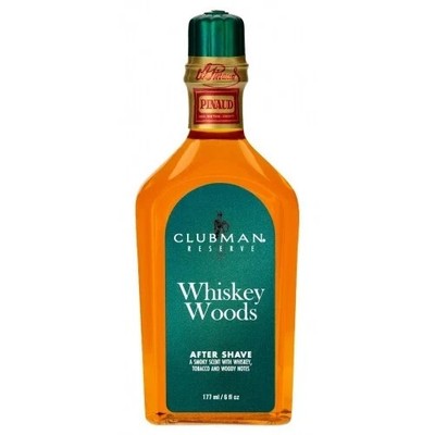 CLUBMAN WHISKEY WOODS AFTER SHAVE LOTION 6 OZ
