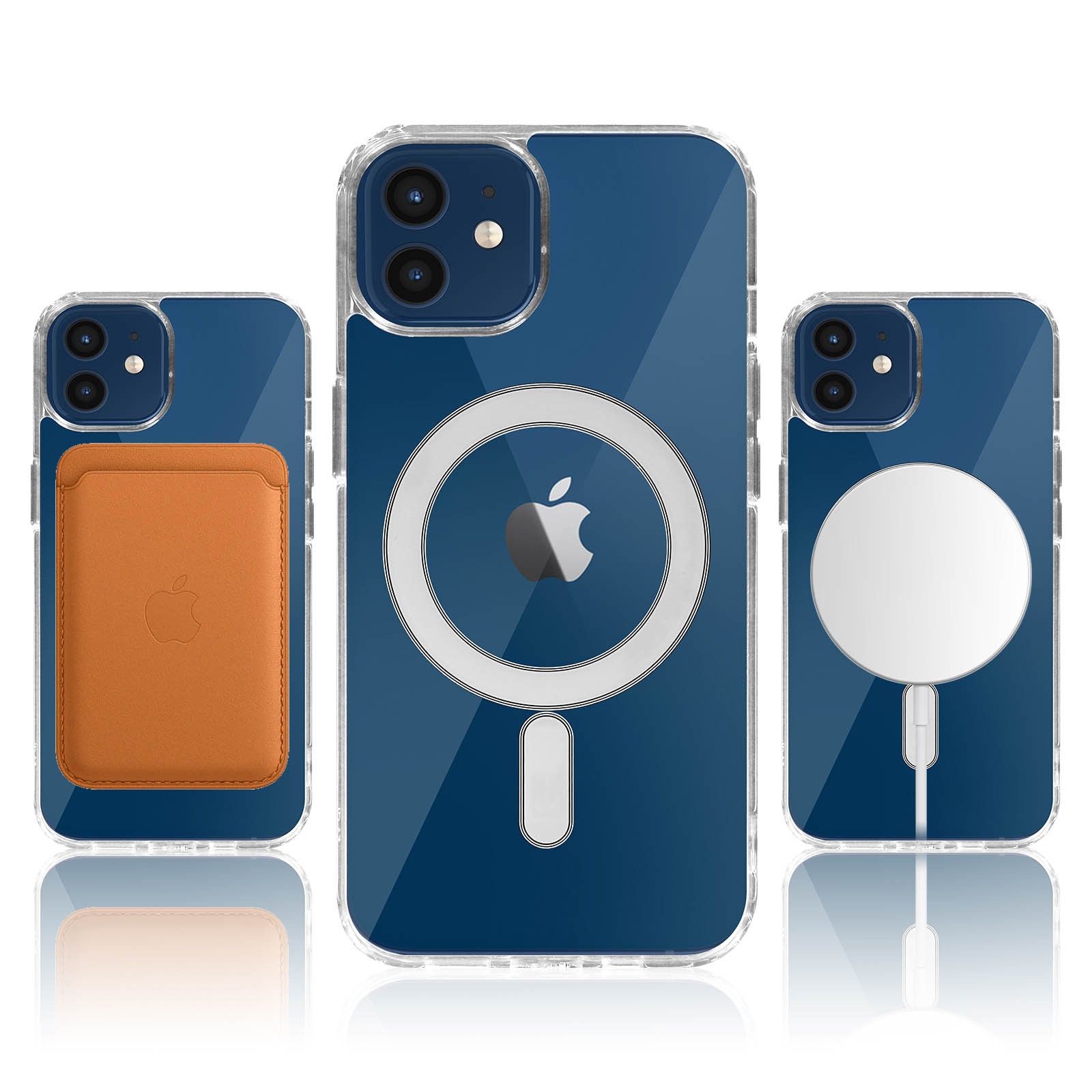 Coque transparente iPhone 12 magnétique pour recharge induction - 3