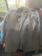 Brown wool blazer with pattern