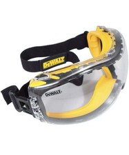 DeWalt Concealer Dual Mold Goggle Eye Protection Clear Anti-Fog DPG82