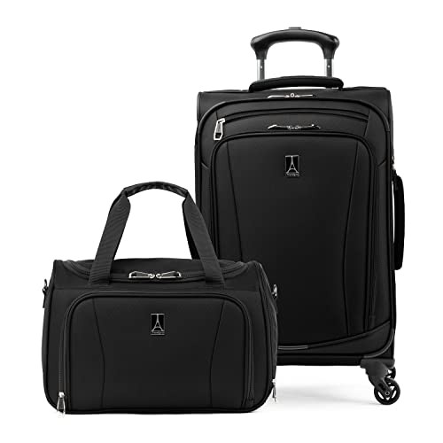 Set, Carry On Luggage, Soft Tote Bag - Black