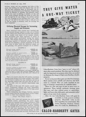 1942 ARMCO Drainage Products Middletown Ohio Photo Calco Hardesty Gates Print Ad