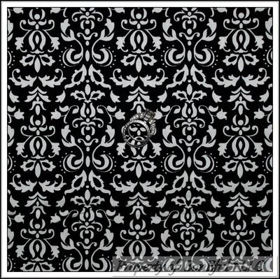 BonEful Fabric FQ Cotton Quilt Black White B&W Dot VTG Scroll Flower Damask Leaf