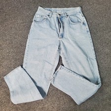 Vintage Lee Jeans Womens Size 11 Med Light Wash Hi-Waist Made in USA