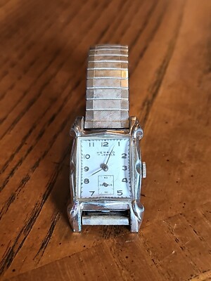 Vintage Herald 17 Jewel Mechanical Manual Wind Watch 10k RGP Top
