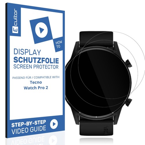 2x 3D Screen Protector for Tecno Watch Pro 2 Flexible Protection Film Full Cover - 第 1/6 張圖片