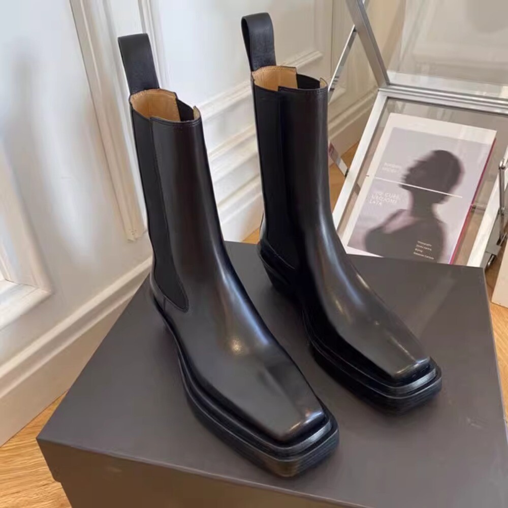 靴 Bottega Veneta Square Toe Derbys Ice 靴 Bottega Veneta Square Toe Derbys Ice Bottega Veneta Black