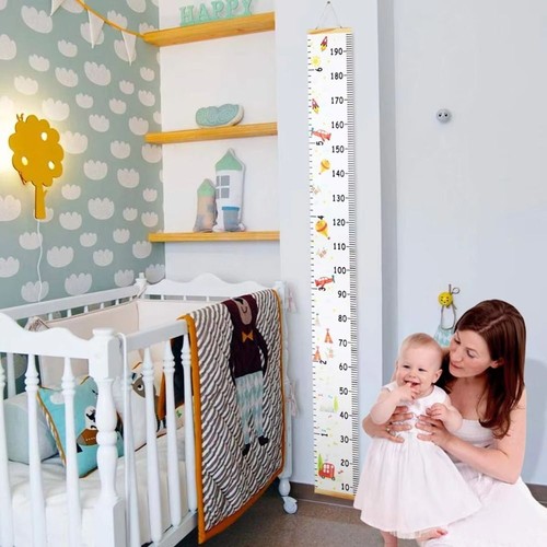 Wooden Growth Chart Ruler Height Measuring Chart for Kids Child Room - Picture 5 of 10