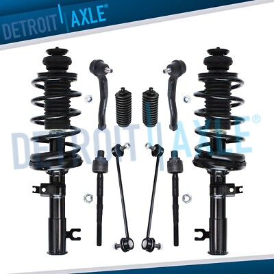 10pc Front Strut & Coil Spring Sway Bar Tierod for Chevy Aveo Aveo5 Pontiac Wave