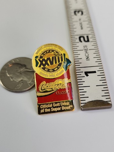 Super Bowl XXVIII 1994 Pin Coca-Cola Dallas Cowboys (30) Buffalo Bills (13) - Picture 5 of 6