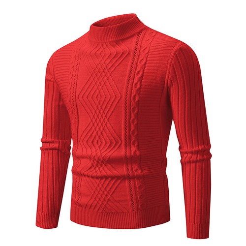 Hombres Camiseta Cuello Alto Sólida Cuello Semi Alto Pullover Camiseta Interior Básica Prendas para el torso Otoño - Imagen 8 de 15