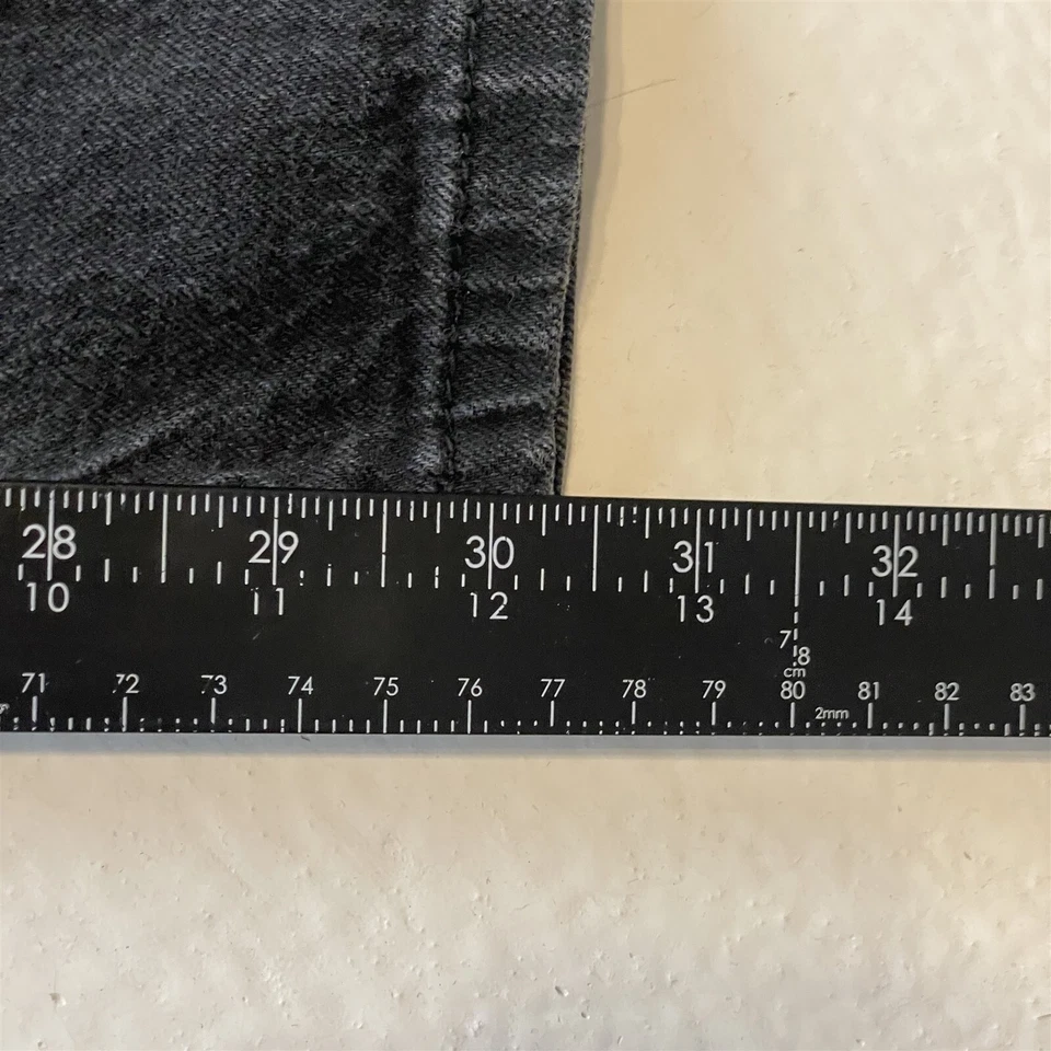 Volcom 34x30 Solver Modern Straight Washed Black Stretch Denim Mens Jeans - Image 4 of 4