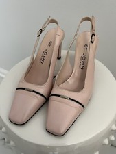 Vintage St. John Pink Sling Back Pumps