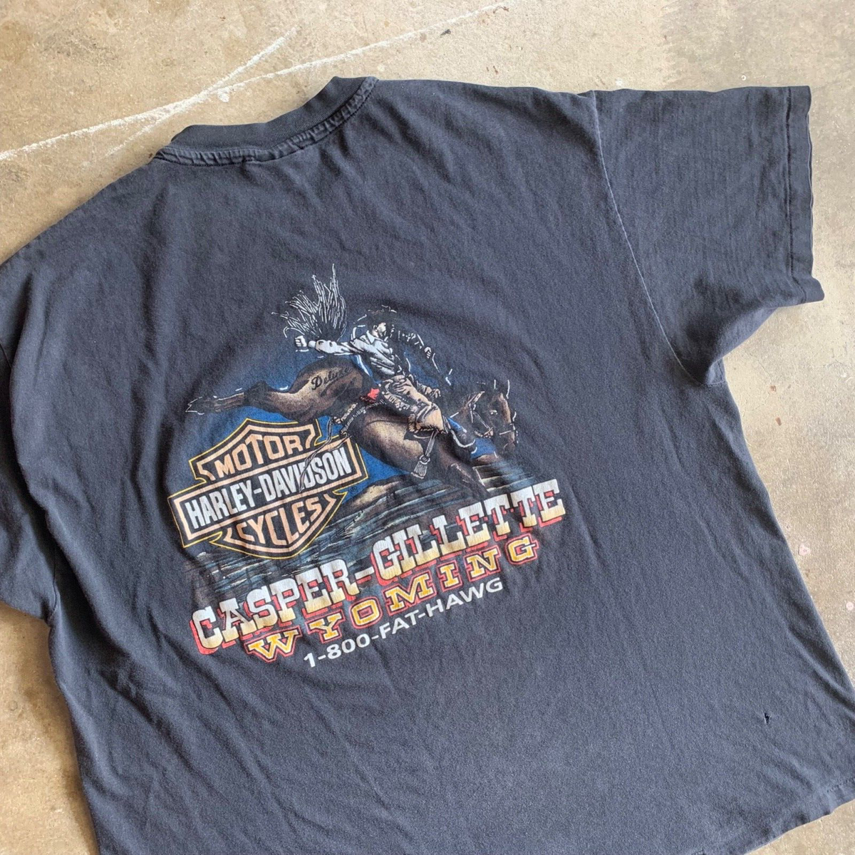 90s VINTAGE HARLEY DAVIDSON BEAR T-SHIRT SZ 2XL XXL WYOMING 90s VINTAGE HARLEY DAVIDSON BEAR T-SHIRT SZ 2XL XXL WYOMING