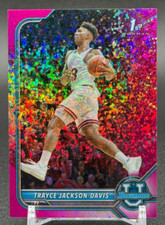2021-22 Bowman University Trayce Jackson-Davis Fuchsia Diamond Refractor /150