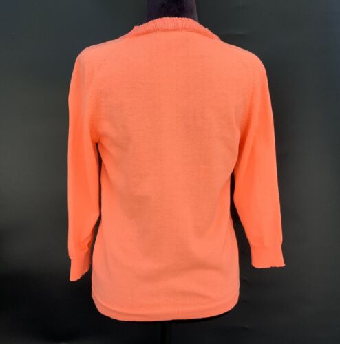 Maglione Ted Baker London taglia 2 Lills scollo a V manica 3/4 arancione fluo - Foto 8 di 23