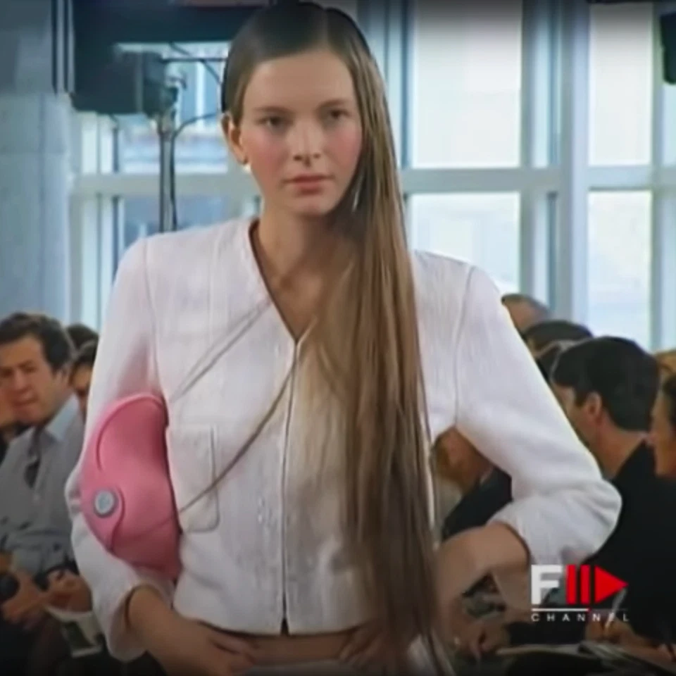 CHANEL Falda Traje Conjunto 36 Piel Color Boucle Tweed Cremallera Manga Larga Chaqueta Una Línea Foto 3 de 4