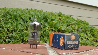 12AY7 6072 NOS/NIB GE Twin Triode Tube-Test Results Below-Free Shipping in US