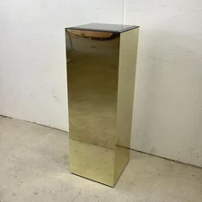 Vintage Modern Mirror Top Display Pedestal