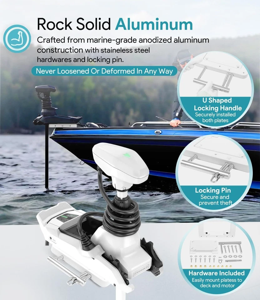 Quick Release Bracket Plate 010-12832-61 for Garmin Force Kraken Trolling Motor - Image 4 of 4