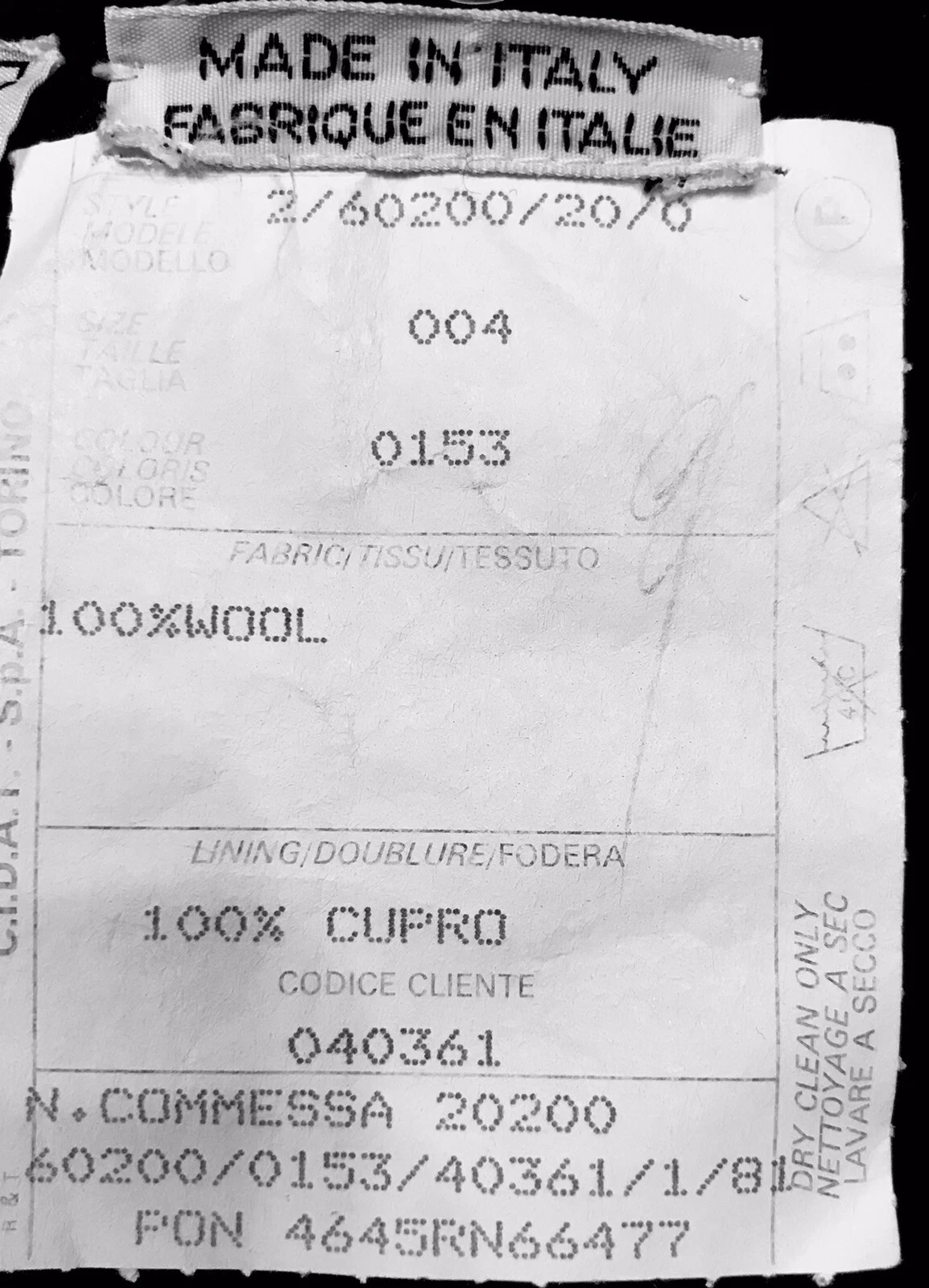 VALENTINO BOUTIQUE taglia 4 pantaloni neri plissettati lana vita alta orig $370 senza orlo