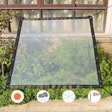 Telo Impermeabile Trasparente 2x2m | Con Occhielli E Corde | Per Esterno | Protezione Da Pioggia E Vento - Foto 9