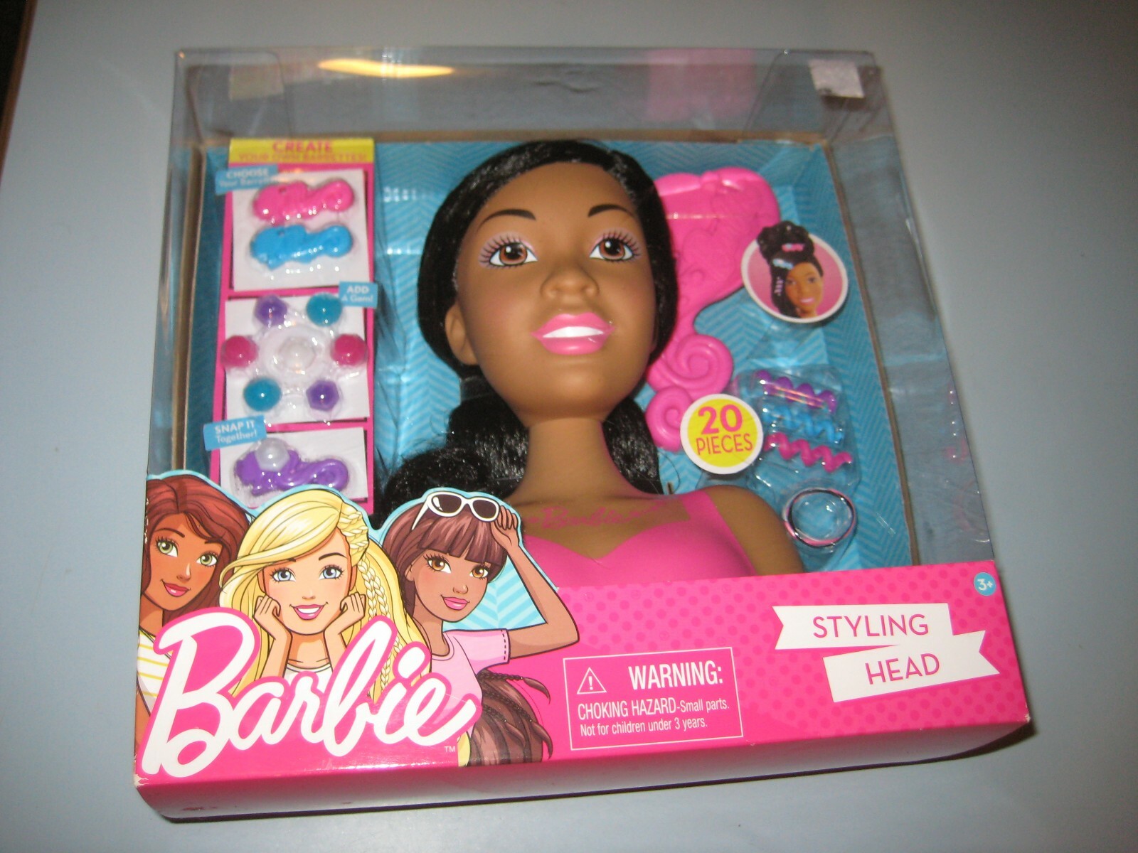 african american styling doll head