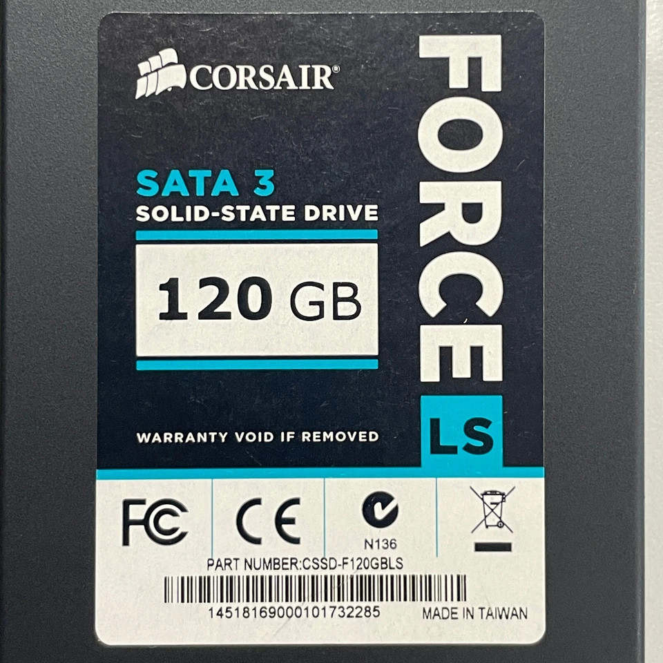 Corsair Force LS Series 120GB 2.5" SSD MLC SATA 6Gbps Drive CSSD-F120GBLS - Image 2 of 4