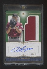 2021 TOPPS DEFINITIVE ANDY PETTITTE AUTOGRAPH JUMBO JERSEY PATCH #ED 07/10  RARE