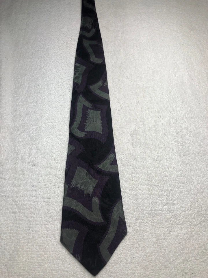 CORBATA MARTIN WONG HOMBRE MORADO GRIS NEGRO 3,75 X 57 Foto 2 de 4