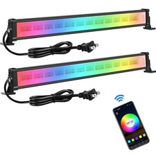 MEIKEE Wash Light DJ Light Bar, 42W RGBCW Smart APP Waterproof LED Stage Ligh...