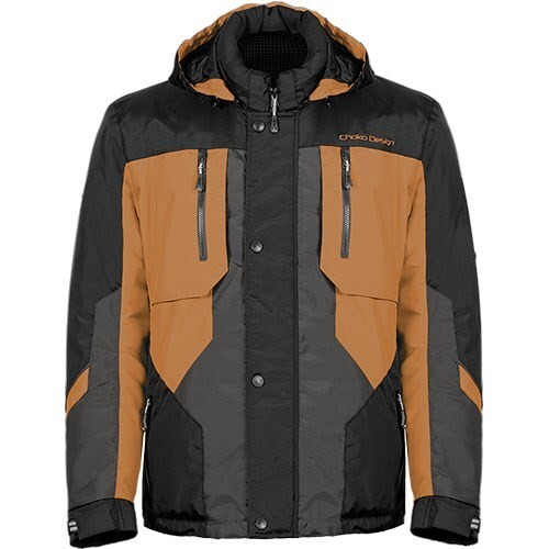CORE MENS NYLON JACKET BEAR BROWN MED Snowmobiling Fleece Lined