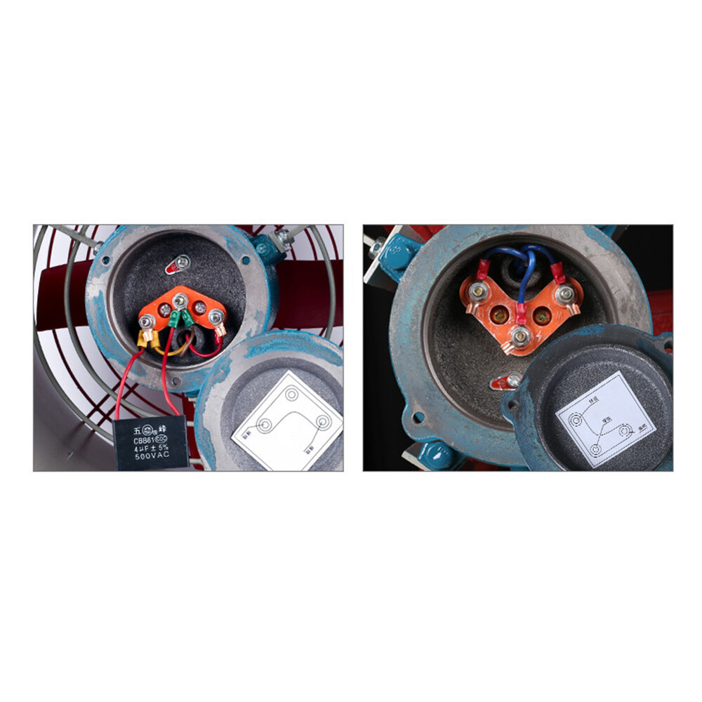 12" Axial Fan Cylinder Pipe Spray Booth Paint Fumes Exhaust Fan Explosion-proof