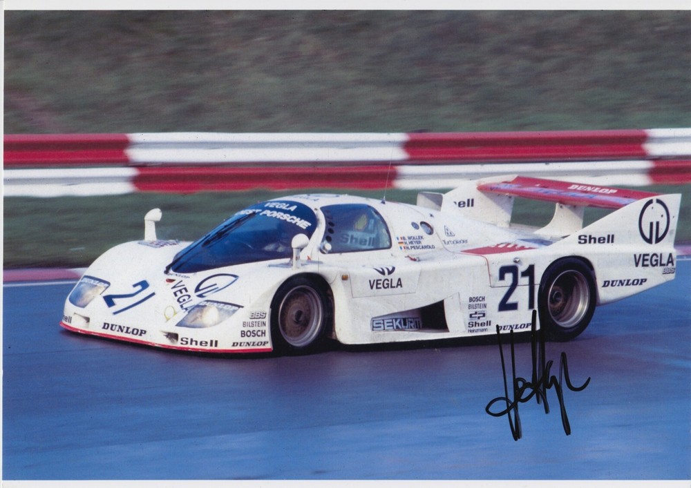 Hans Heyer Signed 12x8 Le Mans Racing Photo Autograph