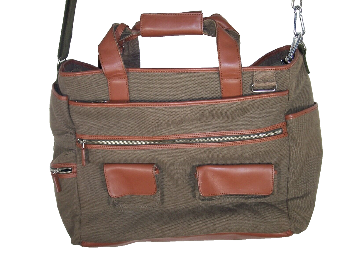 LEVENGER キャンバス×レザーダレスバックボストンバッグビンテージ