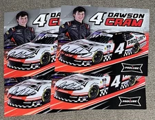 Dawson Cram Signed 2024 Prolube NASCAR Xfinity Postcard Hero Card COA