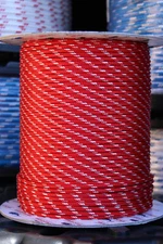 New England STA-SET Halyard Sheet Line Dacron Sail Rope 3/16" x 100' Red/White