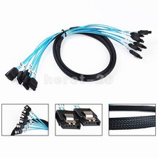 6 SATA 7pin to 6 SATA 7pin Target SSD Hard Disk 6Gbps Data Server Cable 1M
