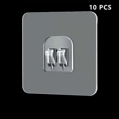 5/10pcs Self Adhesive Shelf Stickers Bathroom Rod Rack Wall Hanger Waterproof - Picture 19 of 21