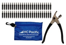 50 each C5/32 Cleco Fasteners Made in USA with Cleco Pliers  Pouch