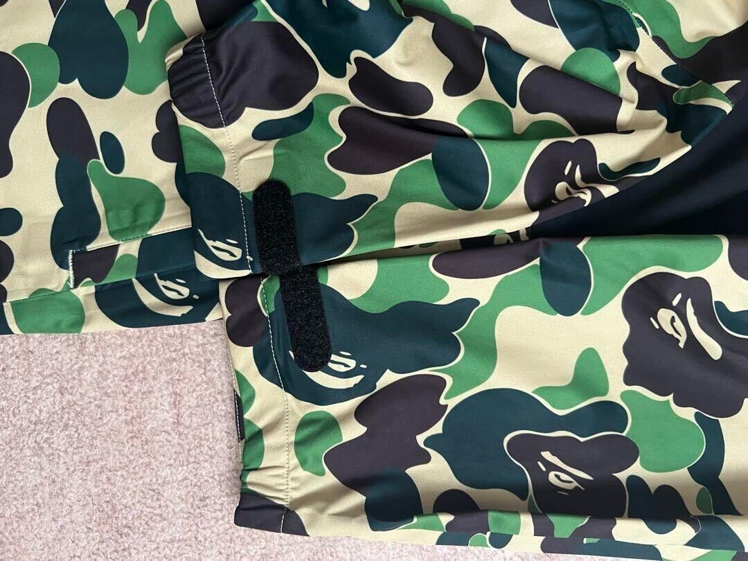 Rare Bape Adidas Golf ABC Camo Jacket Polyester Green Black Rare Bape Adidas Golf ABC Camo Jacket Polyester Green Black