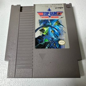 VINTAGE Top Gun Second Mission NES Nintendo Game Authentic Cartridge Original