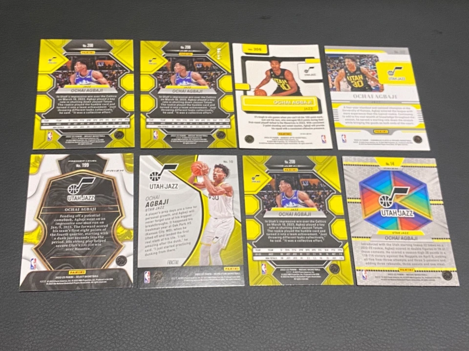 2022-23 Ochai Agbaji Purple Prizm /99 RC Rookie #208 Utah Jazz (OBO) - Image 2 of 4