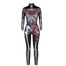 Unisex Estilo 3D Halloween Juegos con disfraces Mono Calavera Esqueleto Hueso Body