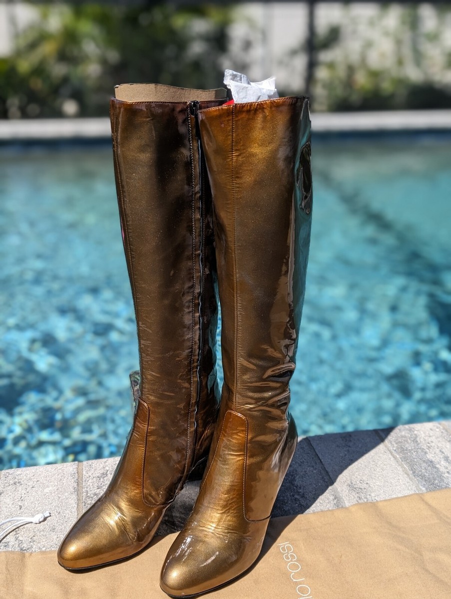 Sergio Rossi パイソン革ロングブーツ　36 1/2 23,5cm Sergio Rossi パイソン革ロングブーツ 36 1/2 23,5cm 【公式通販】