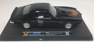 NEWRAY 1973 PONTIAC FIREBIRD TRANS AM BLACK 1:32 SCALE DIE CAST