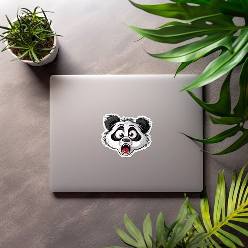 Funny Panda - Car Bumper Sticker Vinyl Art Decal - Picture 6 of 6